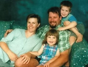 Frank, Donna, Sam en Ella Hoppe 1997